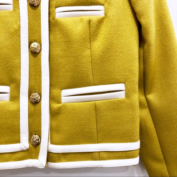 NWT J. Crew Collarless Military Style Jacket - Picture 2 of 8